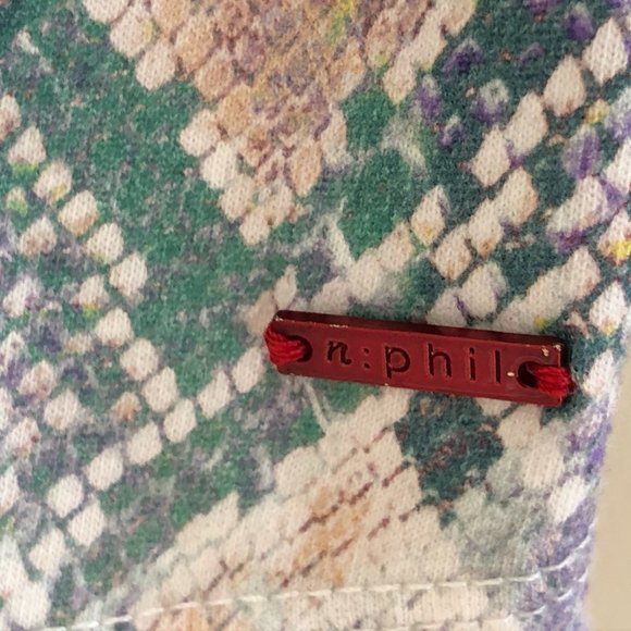 SOLD n:Philanthropy Teal Snake Noir Tank - Picture 7 of 9